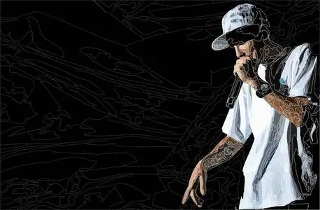 髋关节合说唱 rnb beatbox 表演说唱嘻哈歌手艺术家说唱嘻哈街风格.