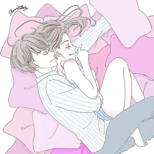 还是日本插画师们会玩,把情侣那些污污的小日常,都画得淋漓尽致!