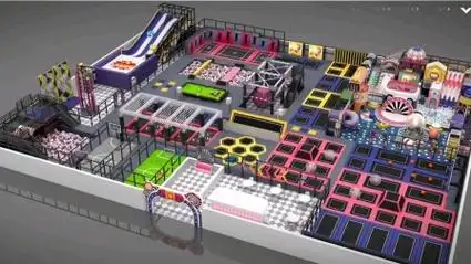 外贸出口新加坡蹦床乐园蹦蹦床公园超级蹦床厂家