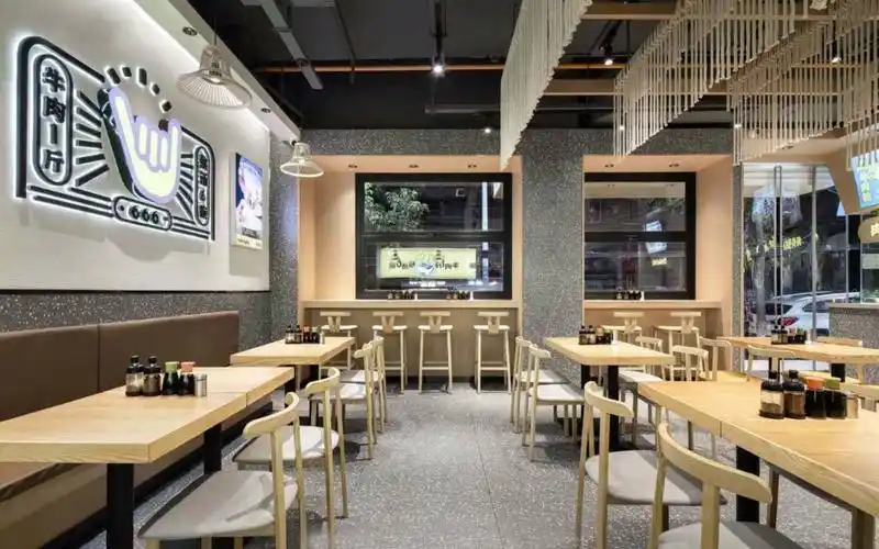 牛肉粉快餐店设计分享