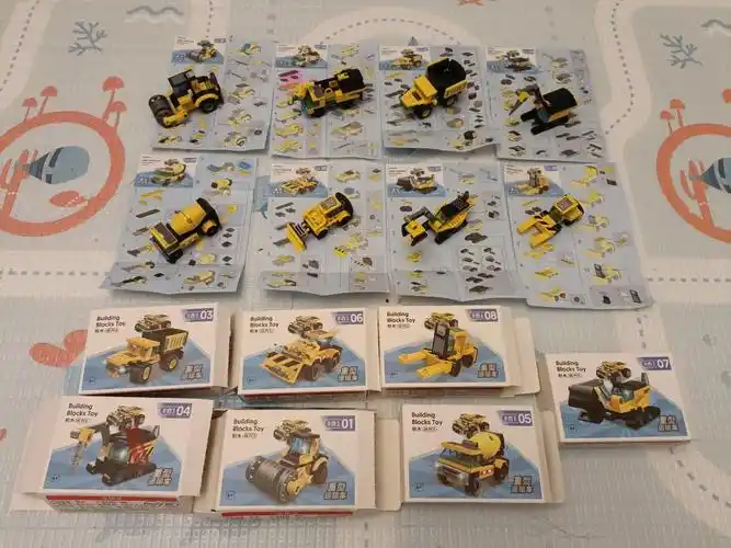 名创优品m1806工程车积木