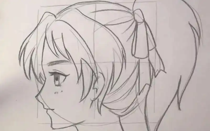 "教你画侧脸打型"