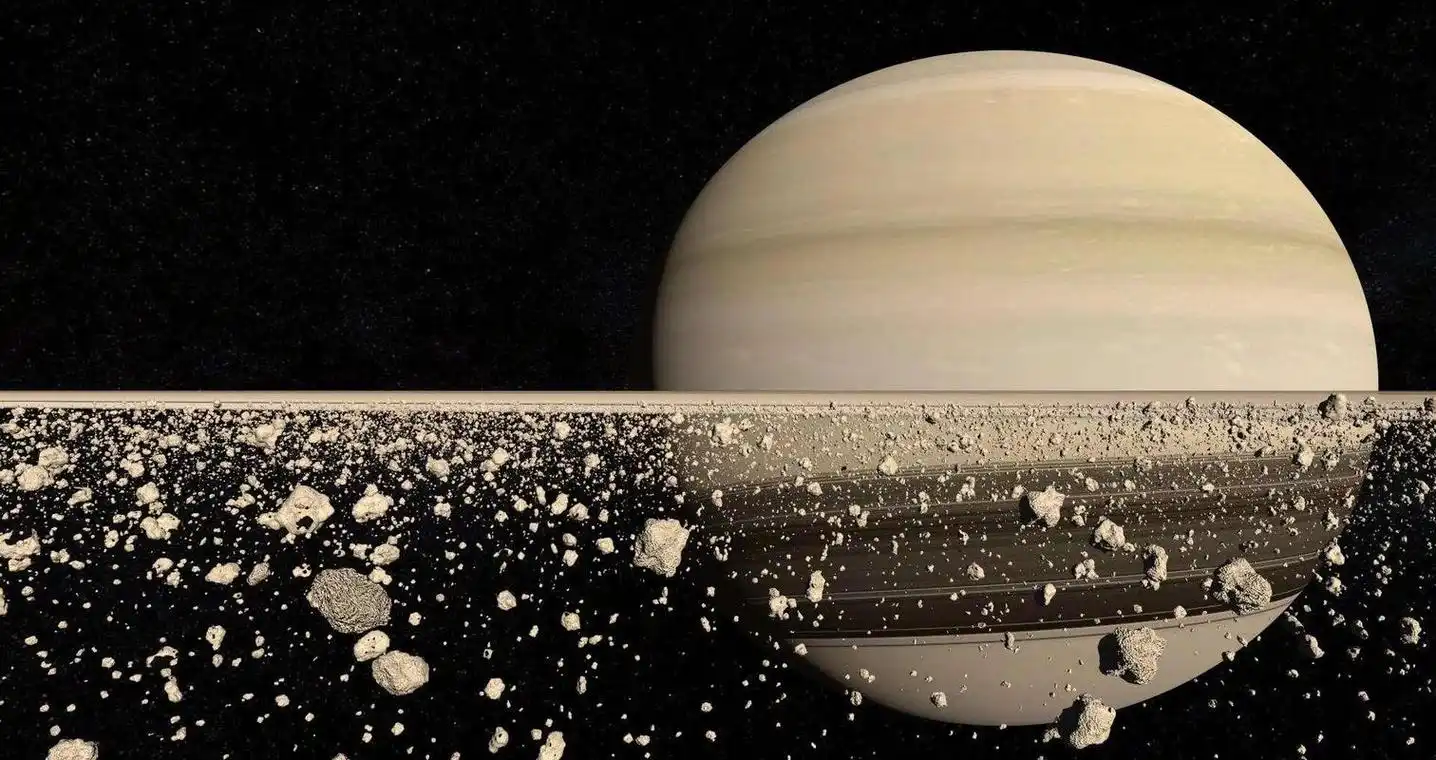 为什么土星卫星的颜色不同?