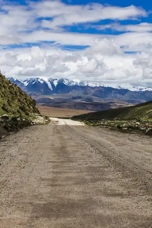 山脉,道路,路,公路,中国,亚洲,阴影,曲折,粗糙,地形,景观,山顶,山路