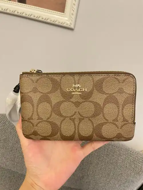 coach双面小手包