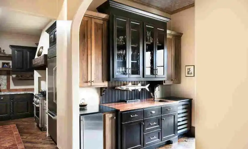 木工做的墙上不等格摆件隔断效果图大全