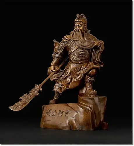 开光关公招财摆件财神佛像关羽关二爷关公神像武财神店铺家居供奉