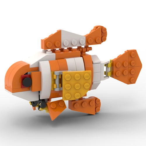 moc-小丑鱼-积木高手-乐高免费图纸说明书下载