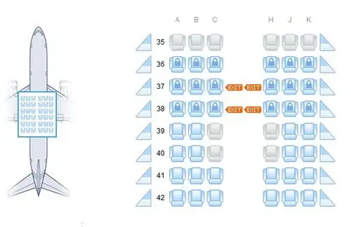 机型320的经济舱哪个位置好