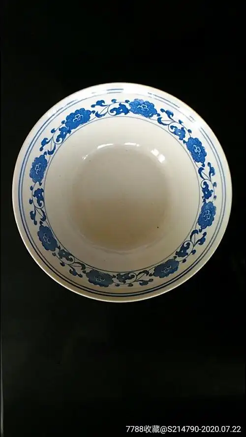 大开门罗庄镇制青花大瓷碗,官窑瓷器古瓷金石篆刻景德镇陶器定窑