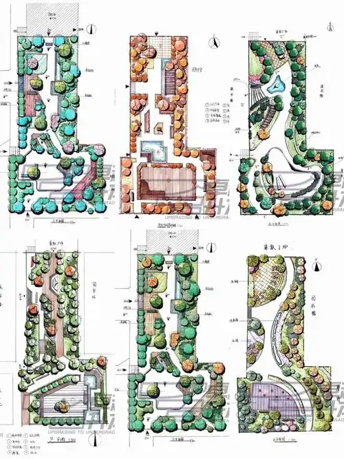 92环艺必备【小场地空间设计】平面图可分享