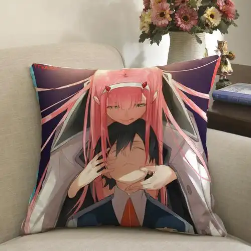 抱枕darlinginthefranxx国家队动漫周边定制二次元靠垫