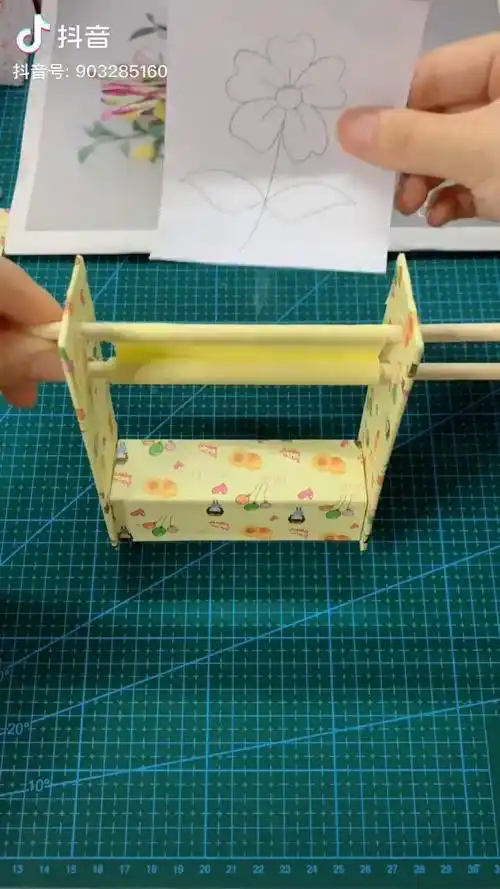 神奇的打印机超好玩给孩子做一个手工diy打印机手工制作废物利用