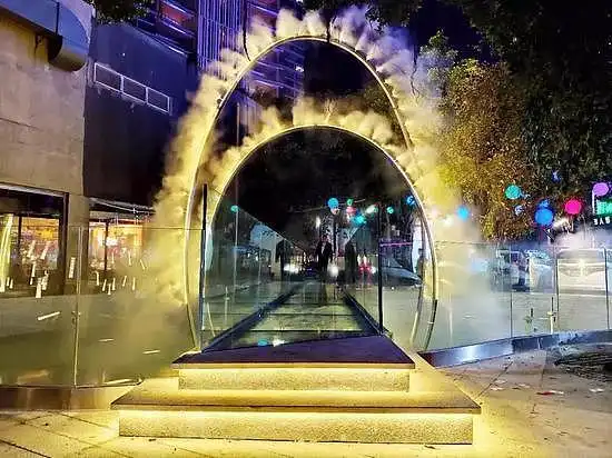 上海可定制雾门,水雾门方案一站式服务|空间|景观设计|幕明广告