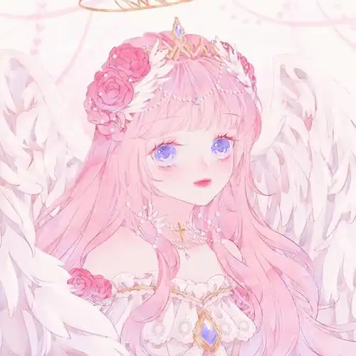 动漫头像戴着王冠的绝美女头