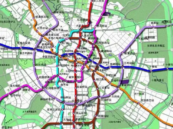 成都地铁网络图高清