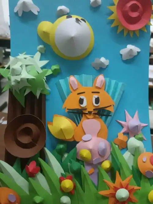 记录第一次手工作业#学前教育纸浮雕  #纸浮雕