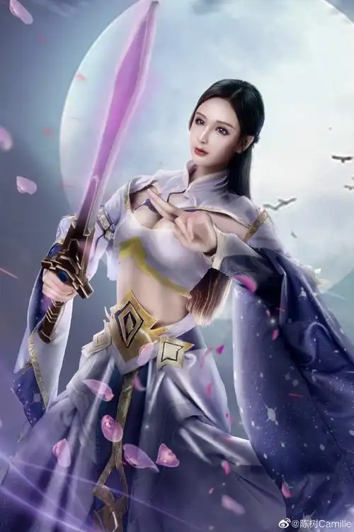 腾讯新闻 #模特陈树cos王者荣耀露娜 神还原紫霞仙子网页链接来自