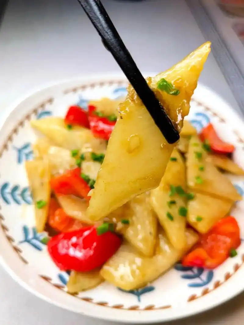 糖醋山药片,酸甜开胃,一学就会哦!过年餐桌上吃腻了大鱼大肉, - 抖音