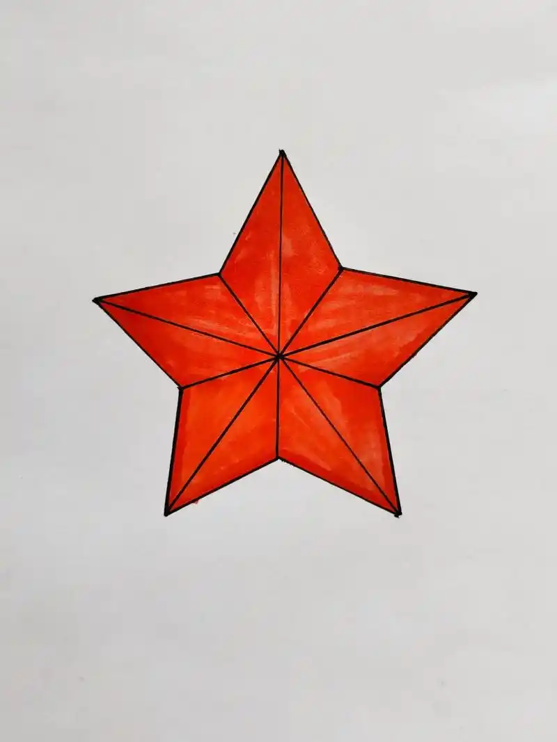 五角星简笔画教程来啦.简单又好看的五角星简笔画,一学就会#简 - 抖音