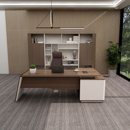 老板桌总裁桌办公室桌椅组合时尚轻奢经理桌简约现代迪欧办公家具