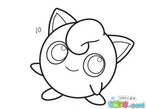 神奇宝贝之胖丁的简笔画怎么画详情介绍胖丁怎么画胖丁简笔画步骤