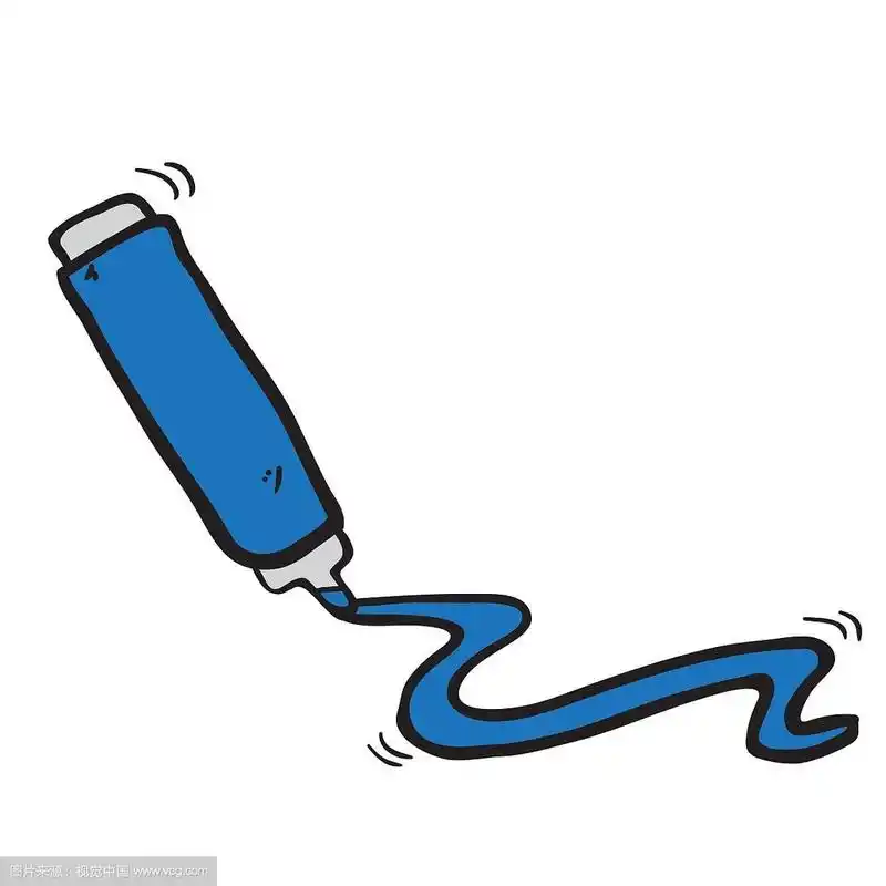 手绘卡通记号笔