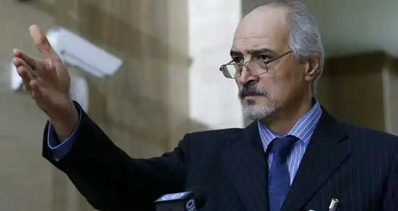 (叙利亚驻联合国大使巴沙尔·贾法里 图片来源:俄罗斯卫星网)