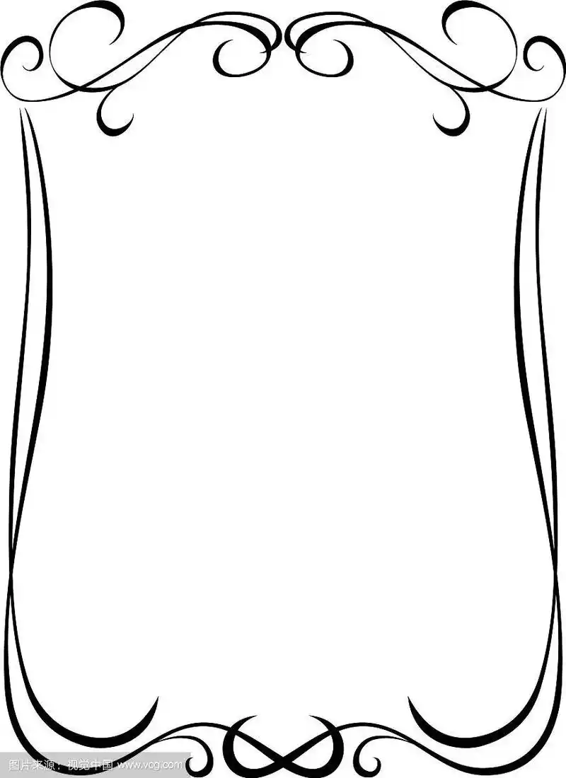 简单的黑色装饰边框