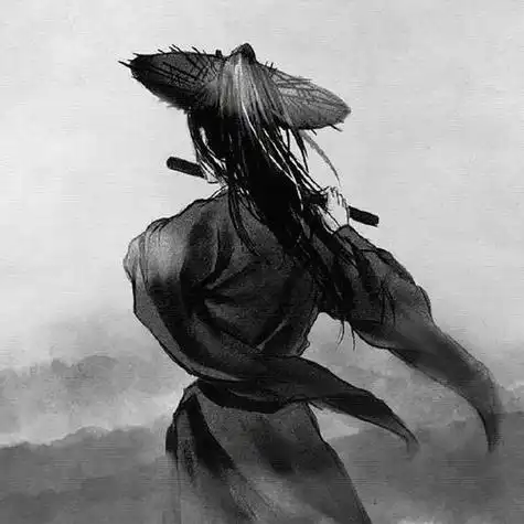 水墨画头像水墨画头像男生