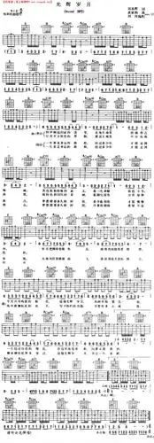 光辉岁月beyond吉他谱