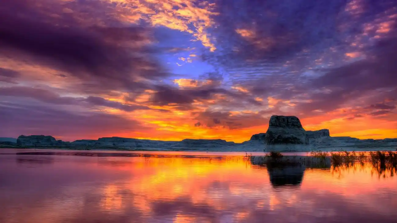 唯美晚霞自然风光高清桌面壁纸