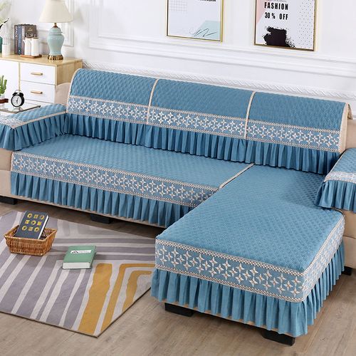 2021新款欧式四季通用沙发套罩一套防滑布艺通用套沙发垫组合定做蝴蝶