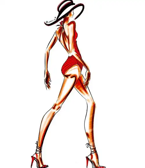 手绘##服装设计手稿##速写##插画##时装画##涂鸦