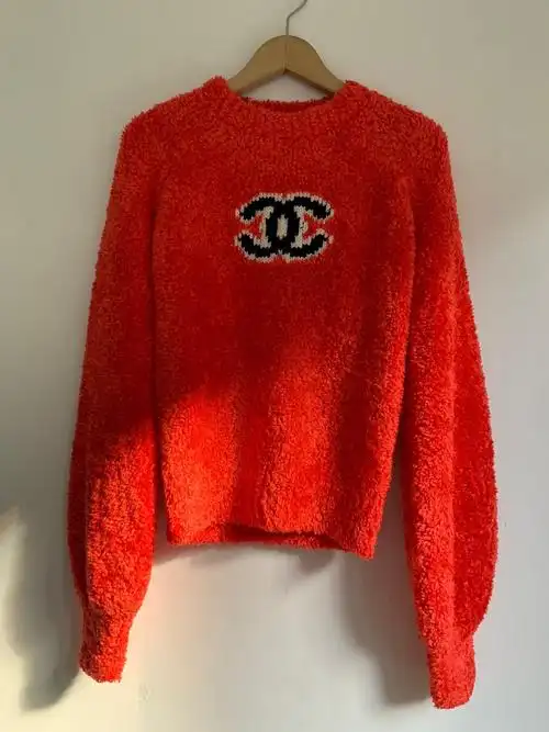 chanel毛圈料休闲针织衫