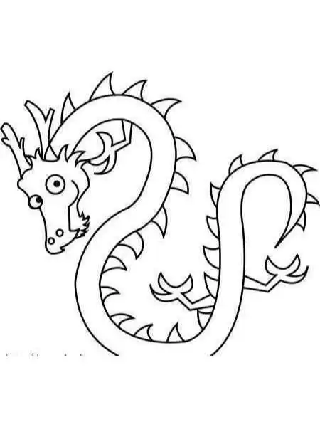 幼儿龙画法简笔画图片