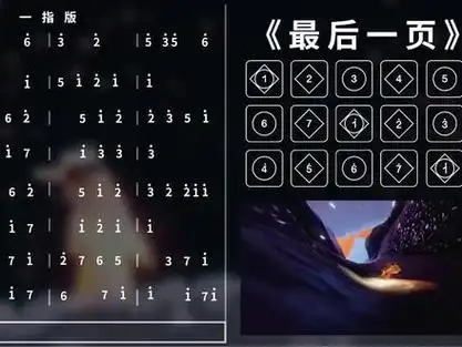 【光遇琴谱 最后一页 一指】想把你抱进身体里面