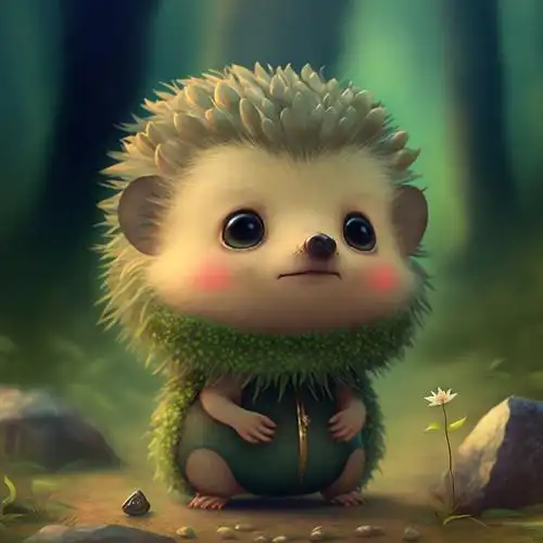 插画  #刺猬  #萌宠  #头像  #概念插画