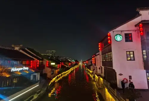 冬日下的夜晚 无锡,南长街