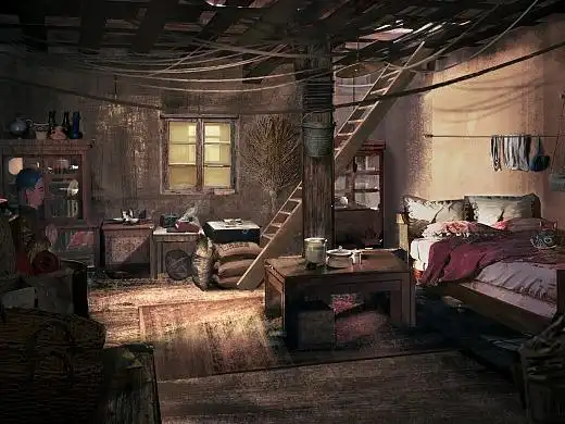 【影视】概念气氛图 室内 年代农村