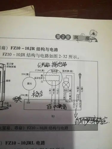 美的风扇 电路图 ion com sw