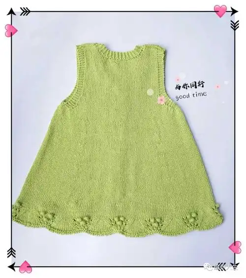 超可爱百搭,娃娃家2·0女童背心裙(有编织图解)