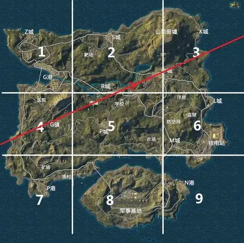 绝地求生刺激战场海岛地图落点分析详细介绍_历趣