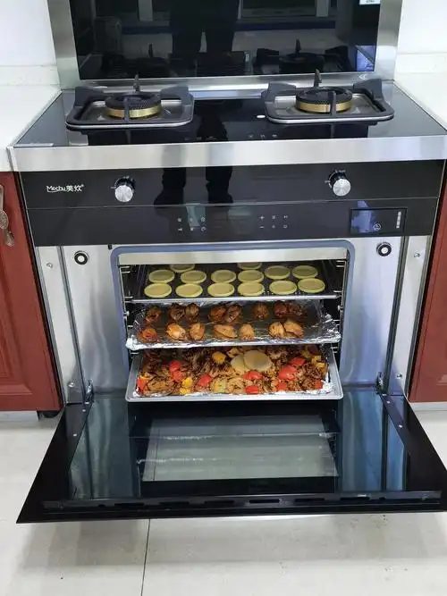 橱柜集成灶一体效果图用了集成灶厨柜里还要有碗栏么