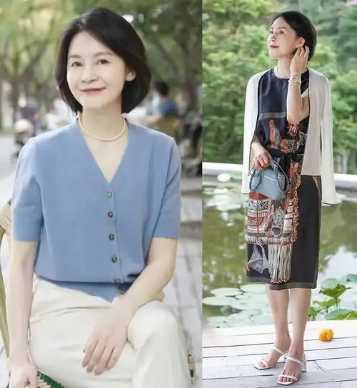 这位"大姐"好会穿!日常打扮减龄时尚,一点也不像50岁 的女人