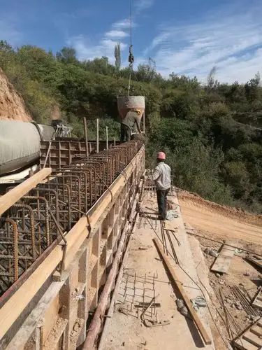 14号桥台浇筑盖梁