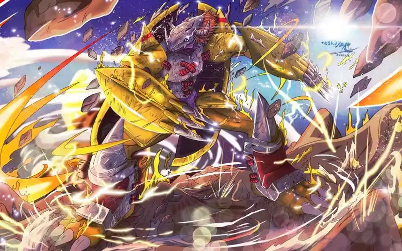 【绘画】数码进化战斗暴龙兽!