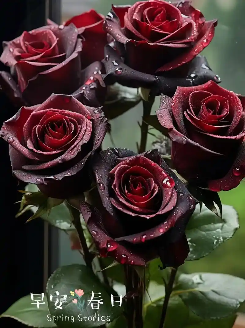 暗黑系玫瑰黑巴克你爱了吗?黑巴克玫瑰,高端稀有!丝绒质地,花期长