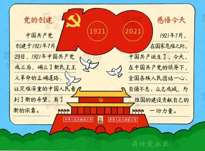 建党100周年手抄报有哪些内容建党100周年手抄报的详细内容