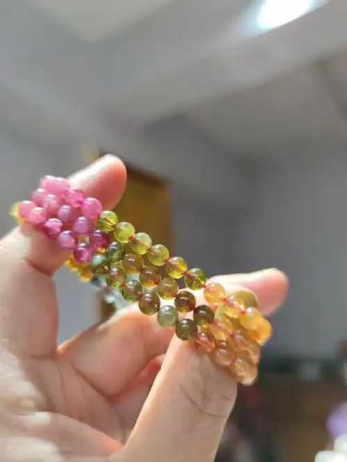 碧玺,天然颜色,96石头天然的冰裂